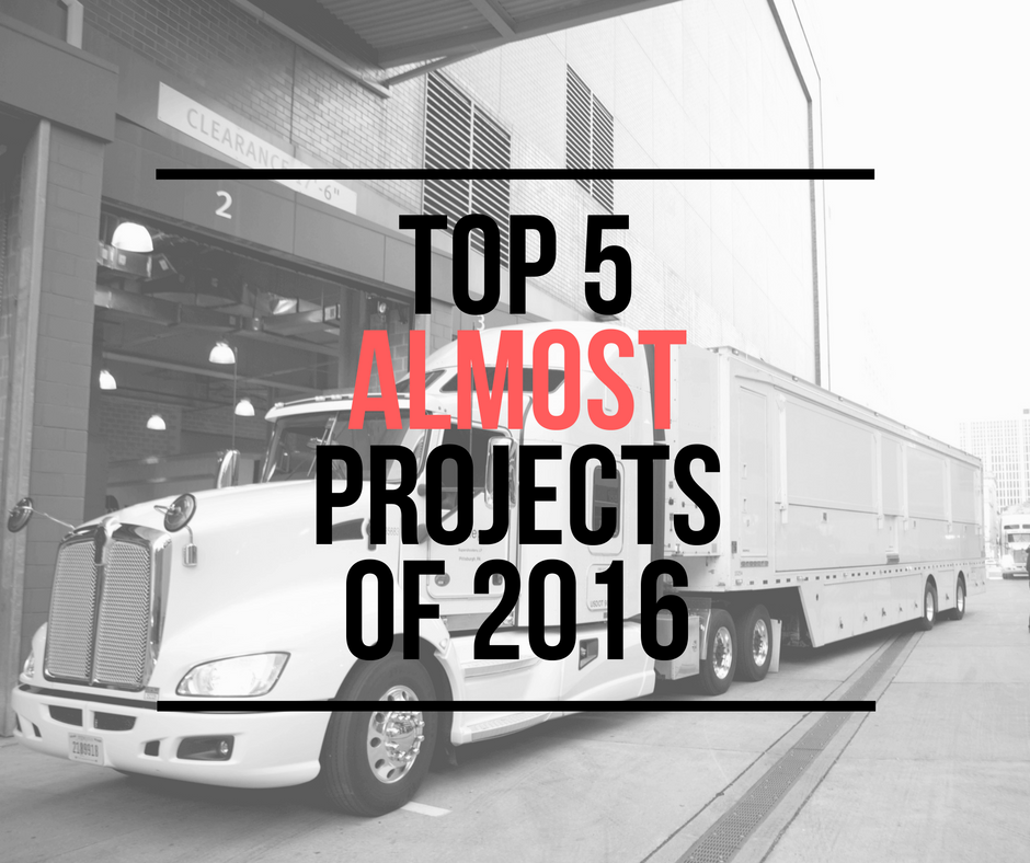 Top 5 Almost Projects Of 2016