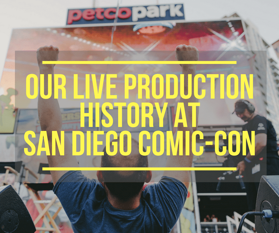 San Diego Comic-Con Live Production History